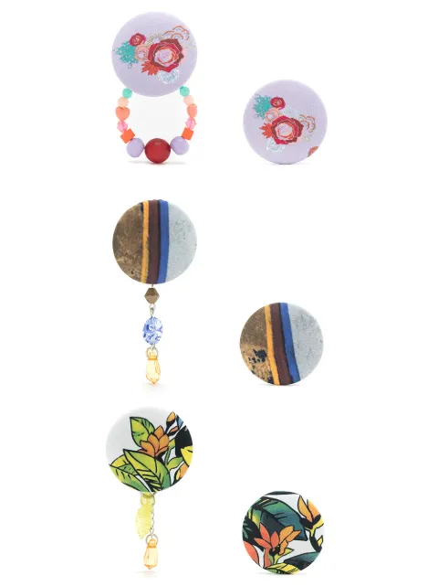 Amir Slama set de tres pares de aretes