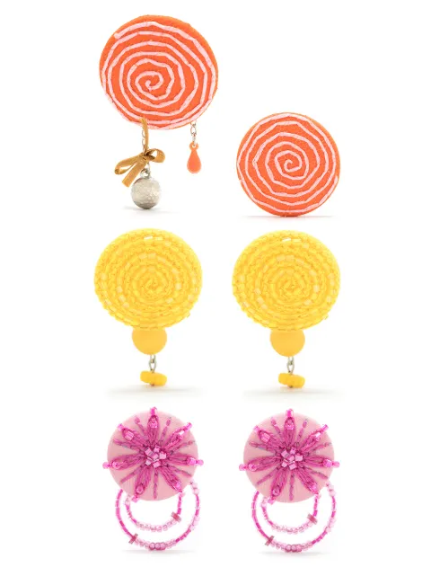 Amir Slama 3 pair earring set