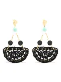 Amir Slama crochet earrings - Black