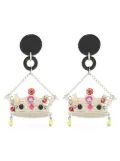 Amir Slama Coroa earrings - Black