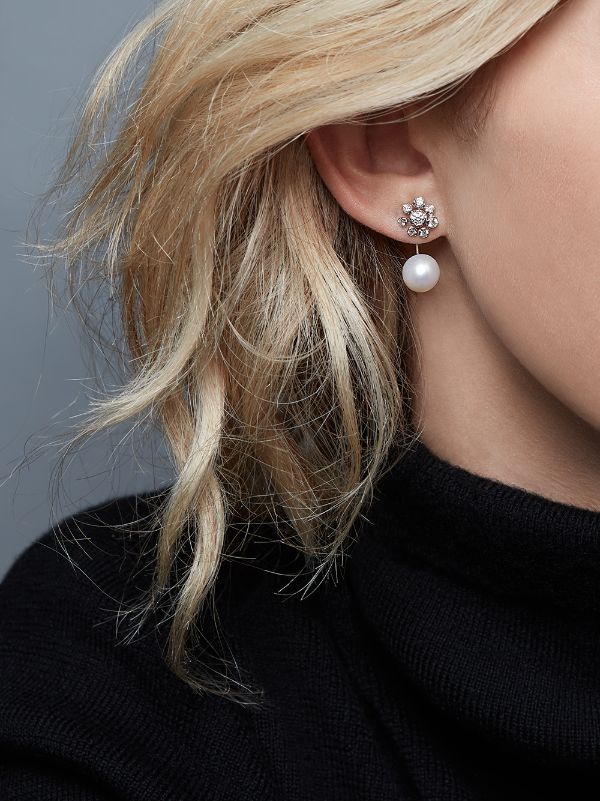 pearl earring jackets for diamond studs