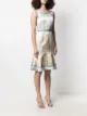 Moschino graphic-print peplum minidress