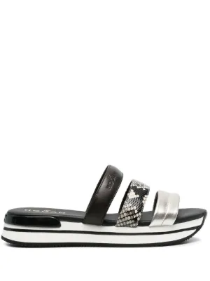 Hogan Sandali Donna HXW4320BK60JJXB999 Pelle 189€
