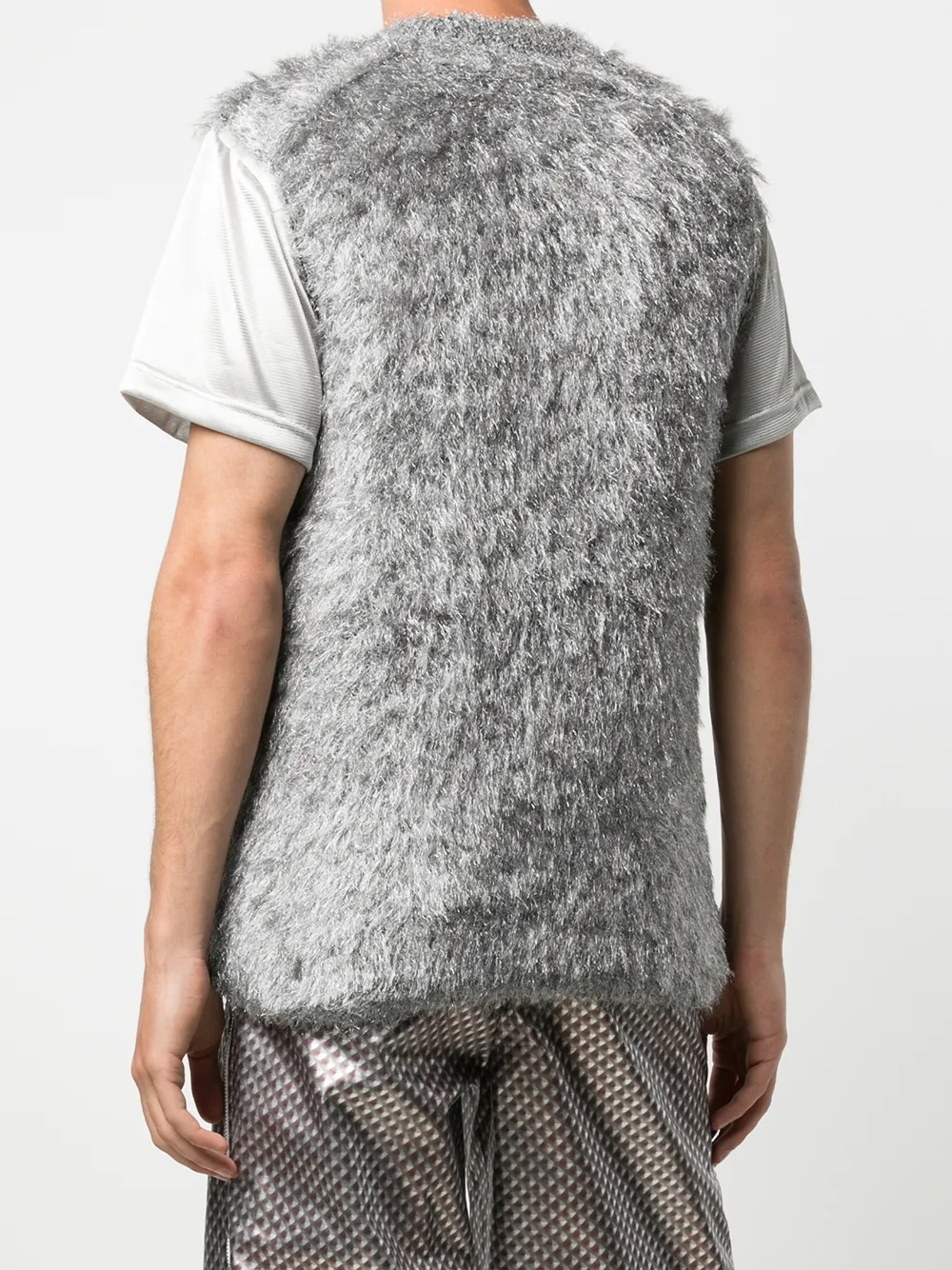 фото Comme des garçons homme plus фактурный топ без рукавов