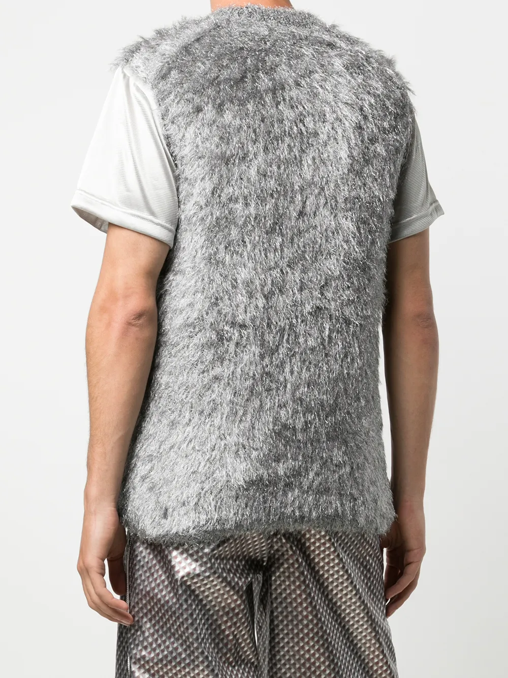 фото Comme des garçons homme plus фактурный топ без рукавов