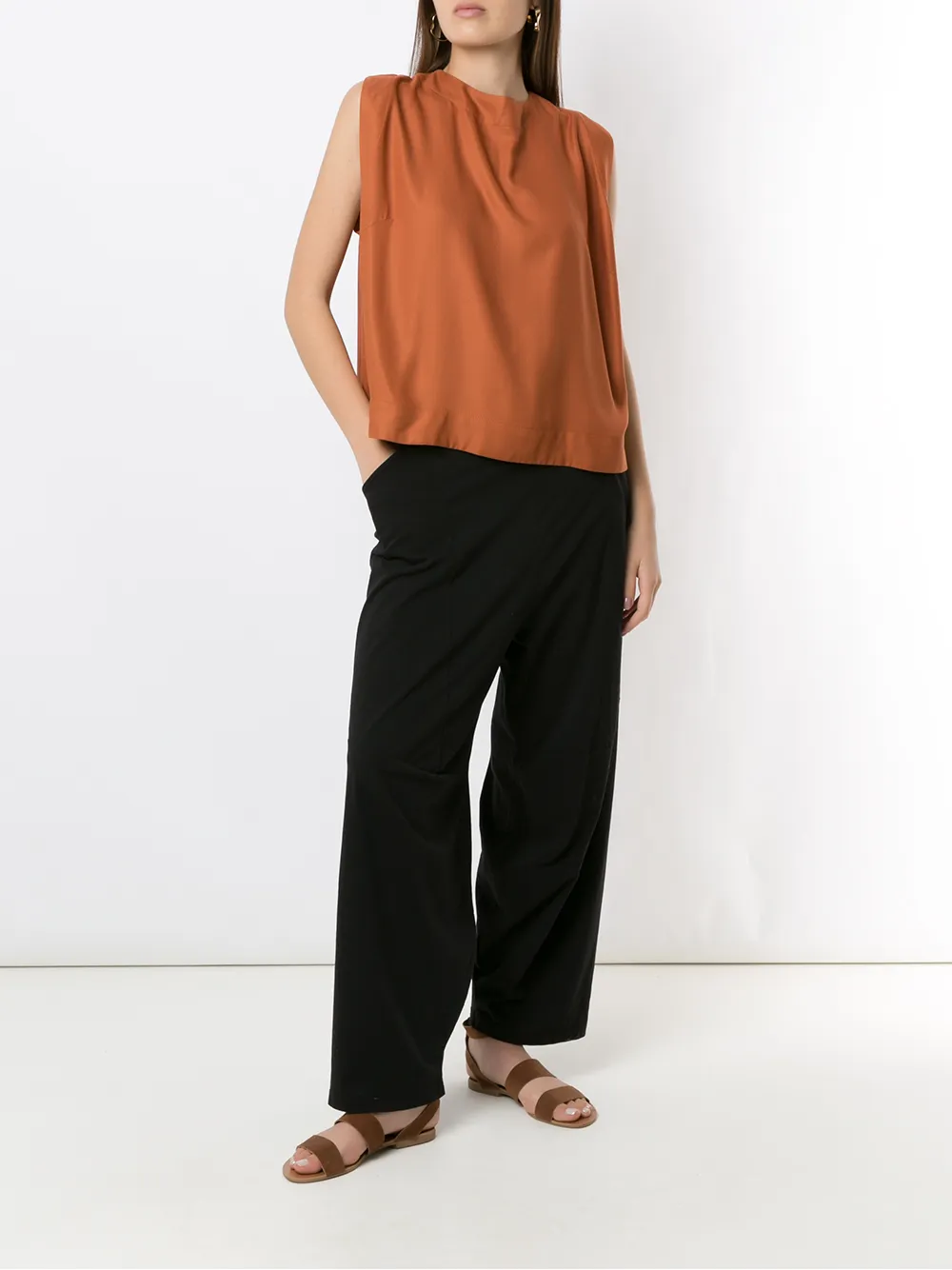Osklen Gestrikte blouse - Bruin