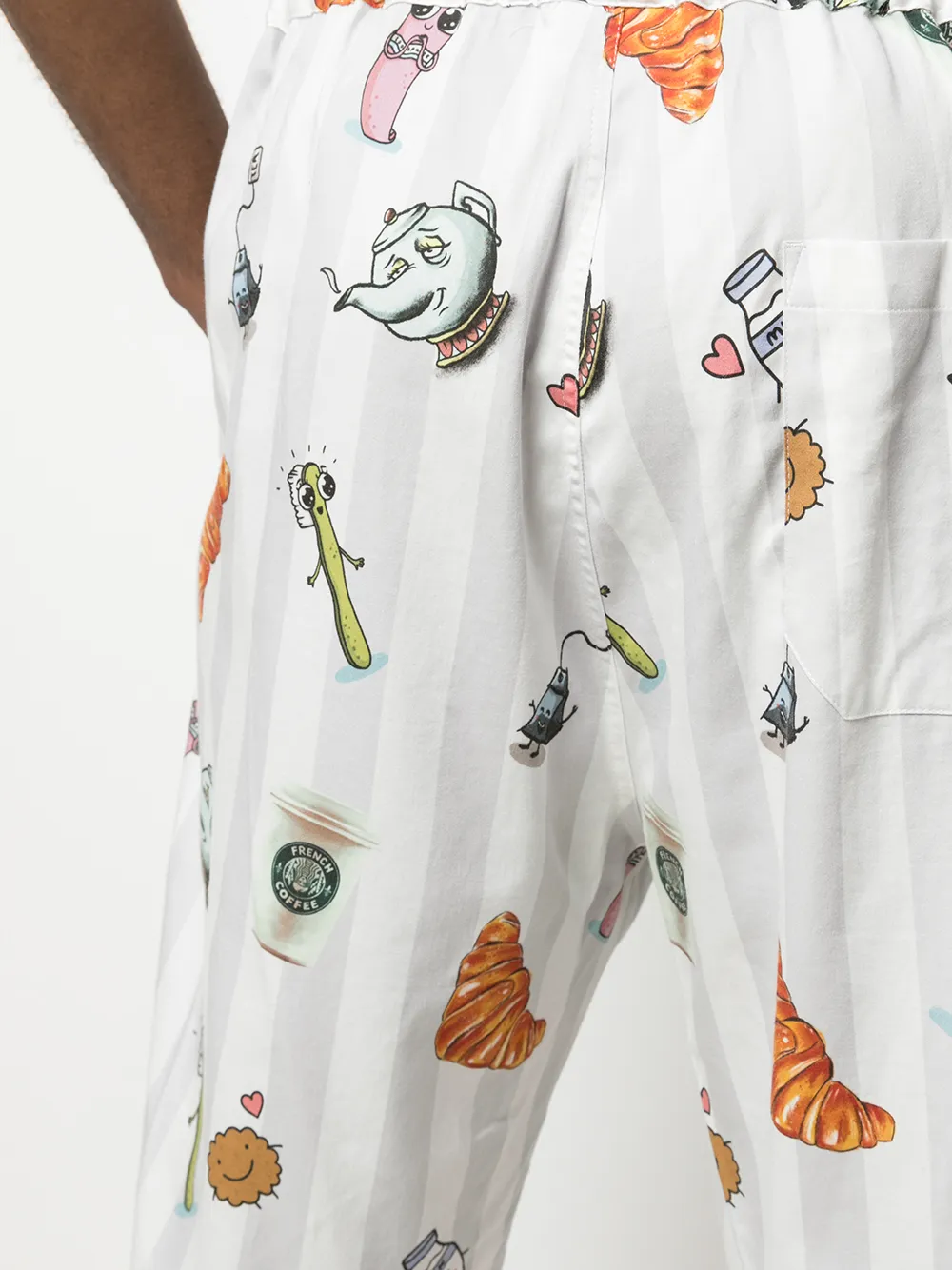 фото Vetements пижамные брюки с принтом