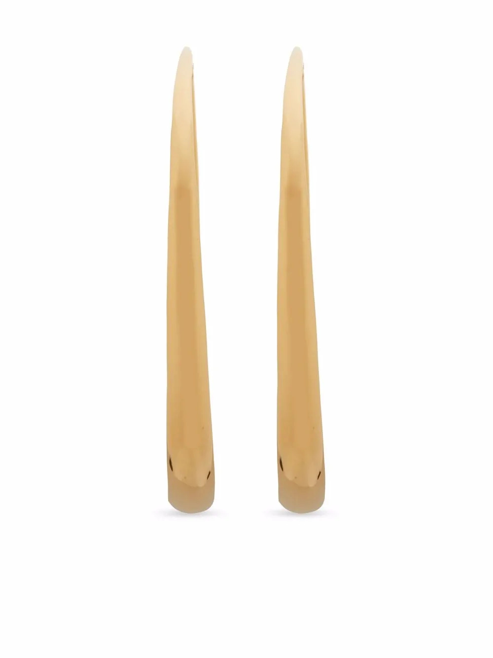 

Monica Vinader Deia chamfered hoop earrings - Gold