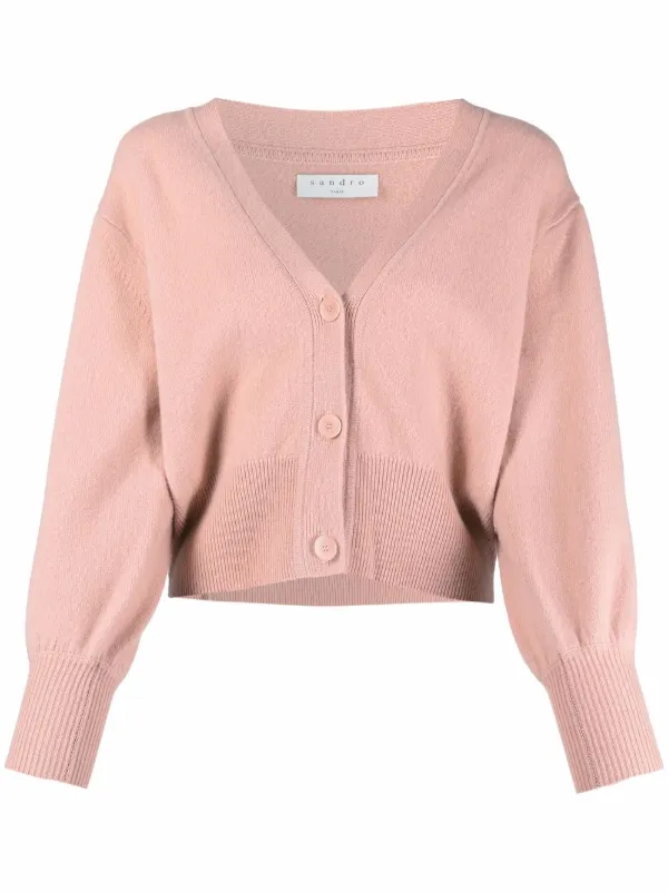 sandro cropped cardigan