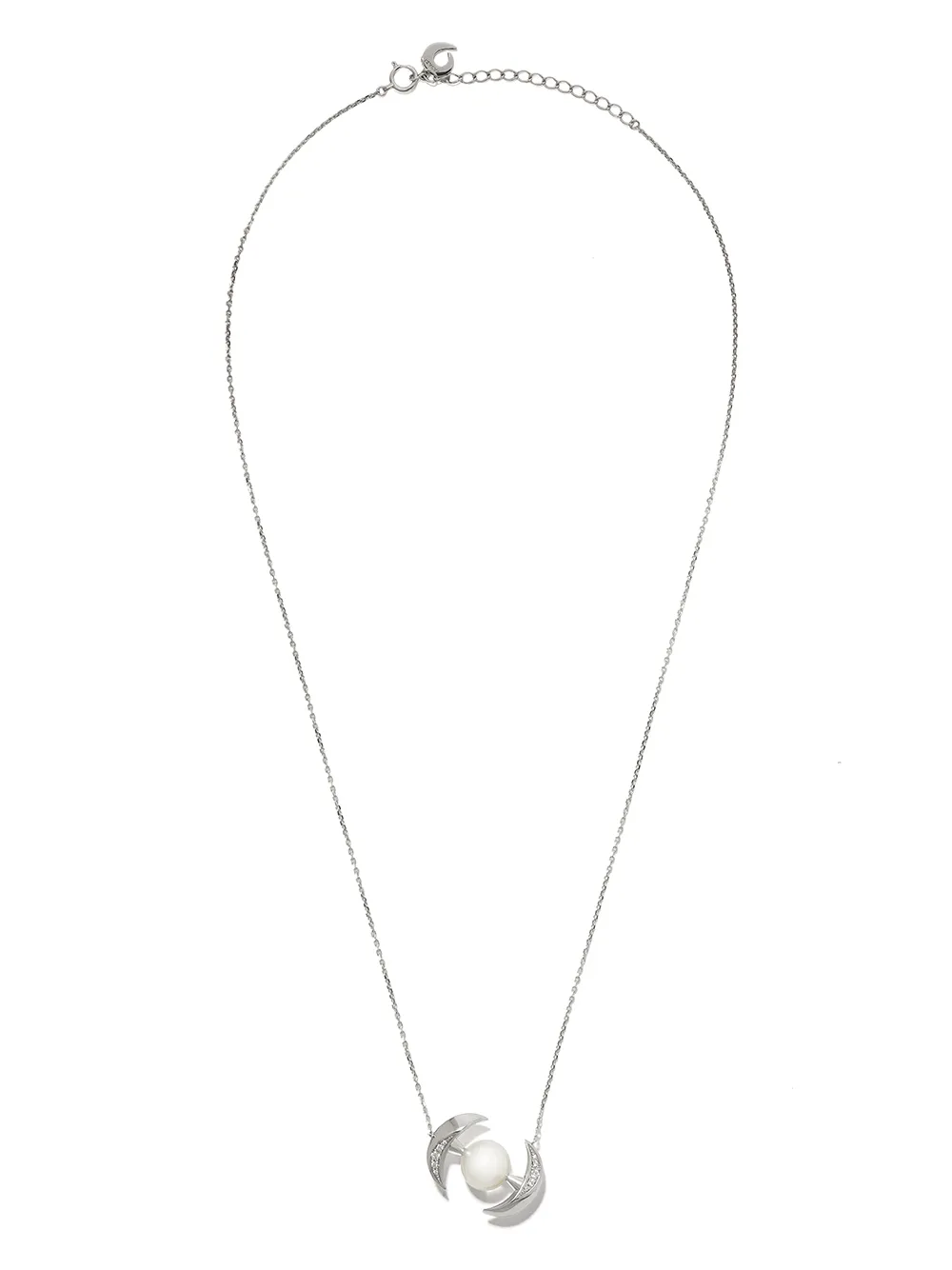 Tasaki Buoy 18k白金南海珍珠钻石吊饰项链 In Silver