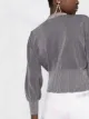 Pinko cropped metallic-effect cardigan