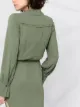 Self-Portrait side button fastening dress