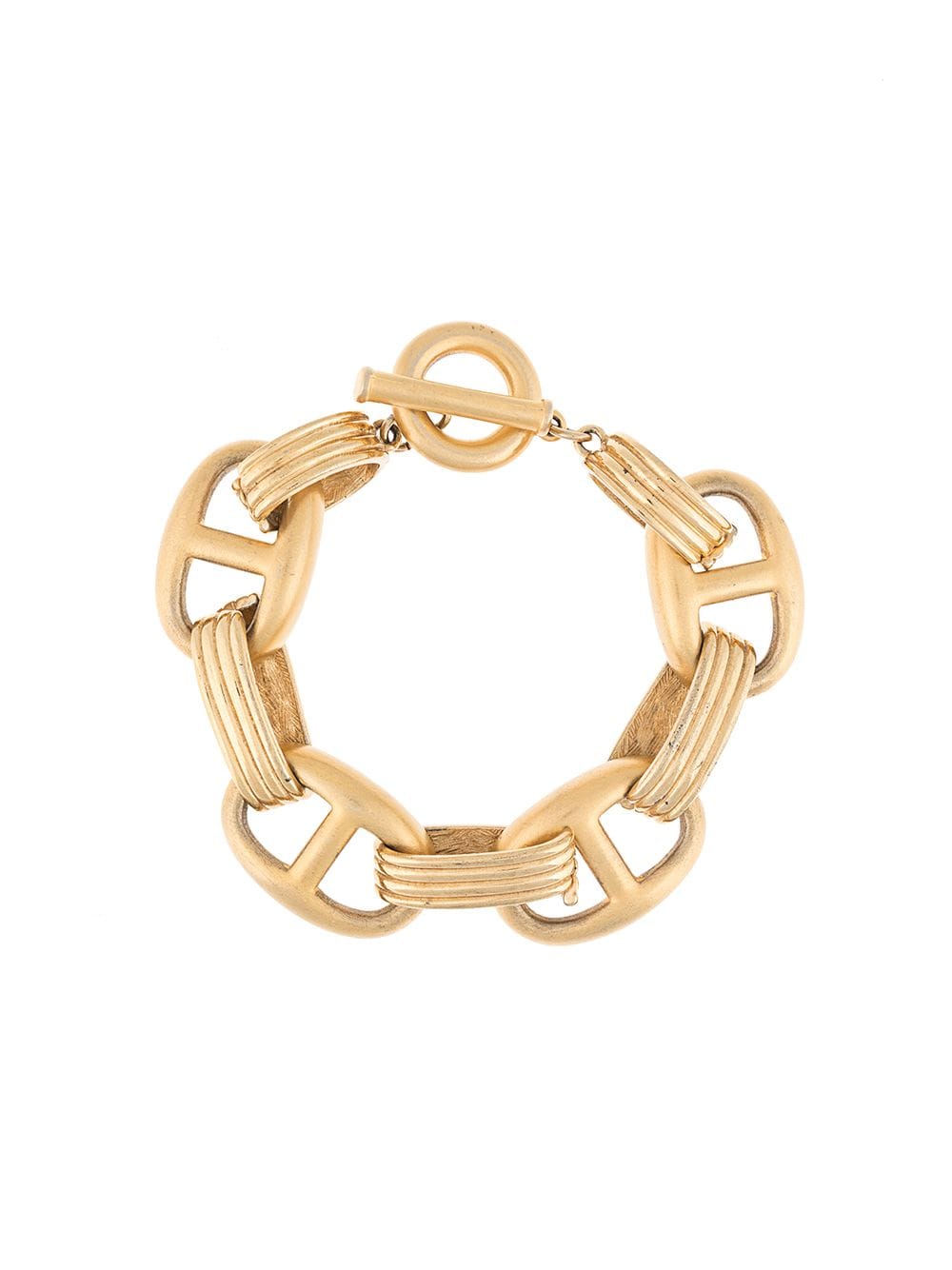 Pre-owned Givenchy 1980s Chain-link Bracelet In Gold