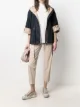 Image 2 of Peserico contrast-trim short-sleeve jacket