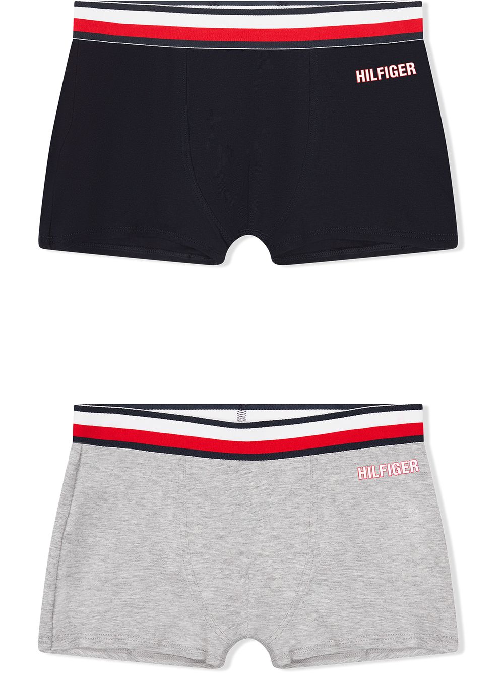 Tommy Hilfiger Junior Teen 2 Pack Cotton Boxers In 灰色