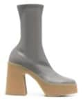 Stella McCartney Skyla stretch platform boots - Grey