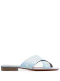 Santoni crossover straps sandals - Blue