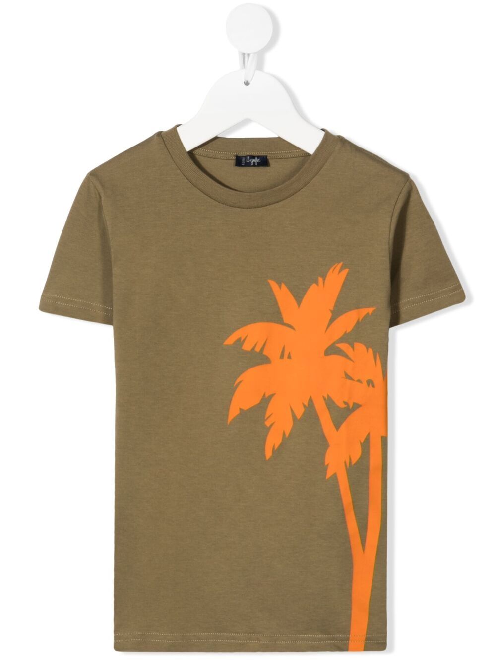 Il Gufo Kids' Palm Tree-print T-shirt In Green