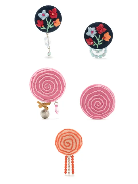 Amir Slama 3 pair earring set