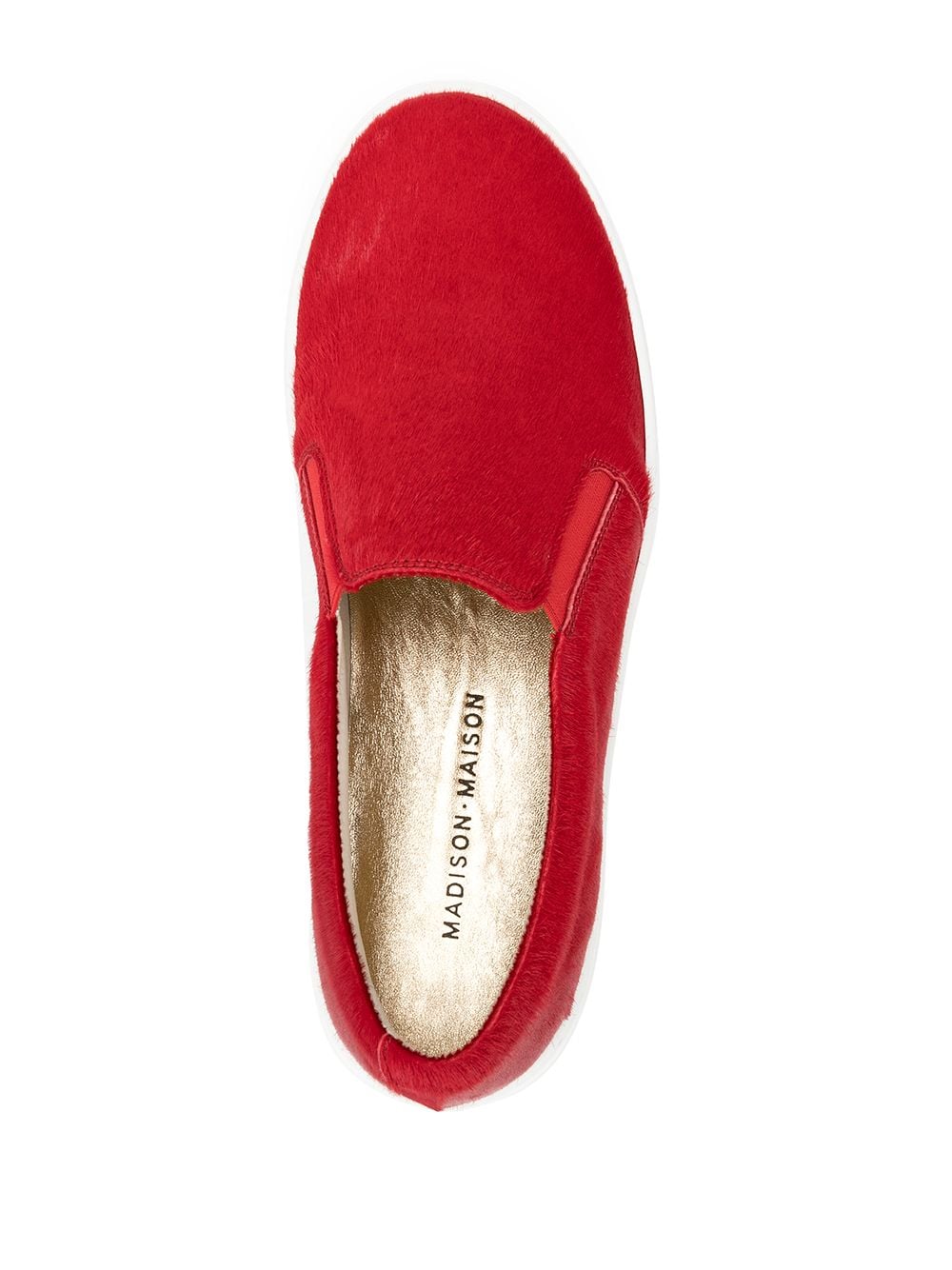 Shop Madison.maison Round-toe Slip-on Sneakers In Rot