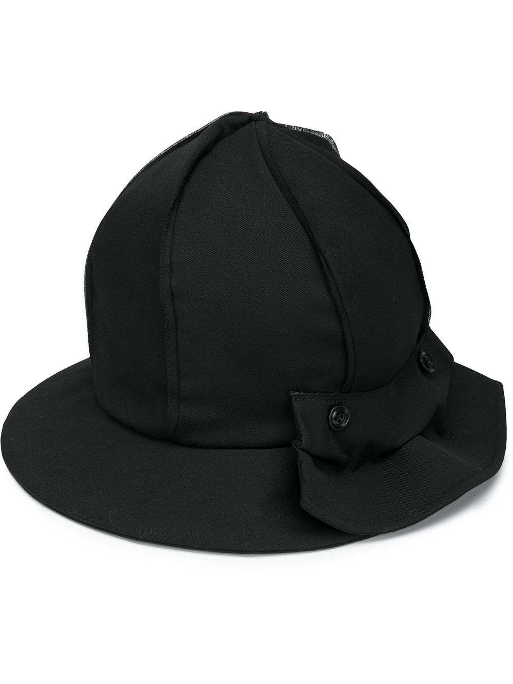 Y's Deconstructed Bucket Hat In Black