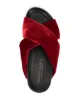Madison.Maison criss-cross strap velvet sandals