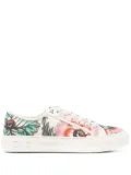 Ferragamo Papavero-print low-top sneakers - Neutrals
