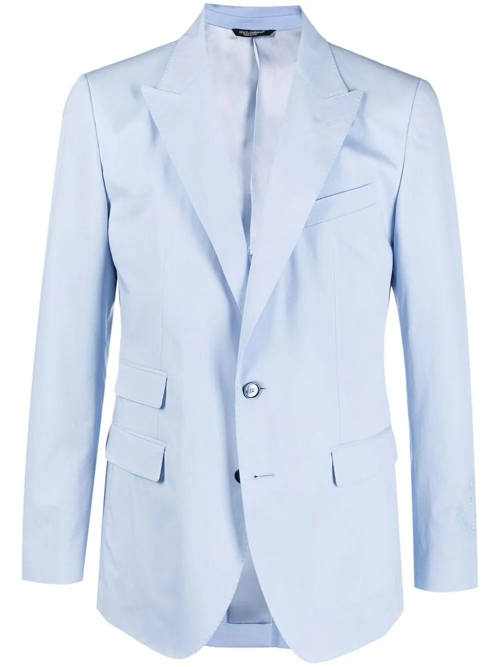 Dolce & Gabbana Single-breasted Blazer Jacket In Blue | ModeSens