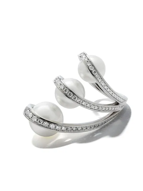 TASAKI 18kt white gold Aurora South Sea pearl and diamond ring