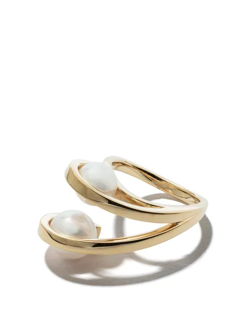 TASAKI 18kt yellow gold TASAKI Atelier Aurora Akoya pearl ring