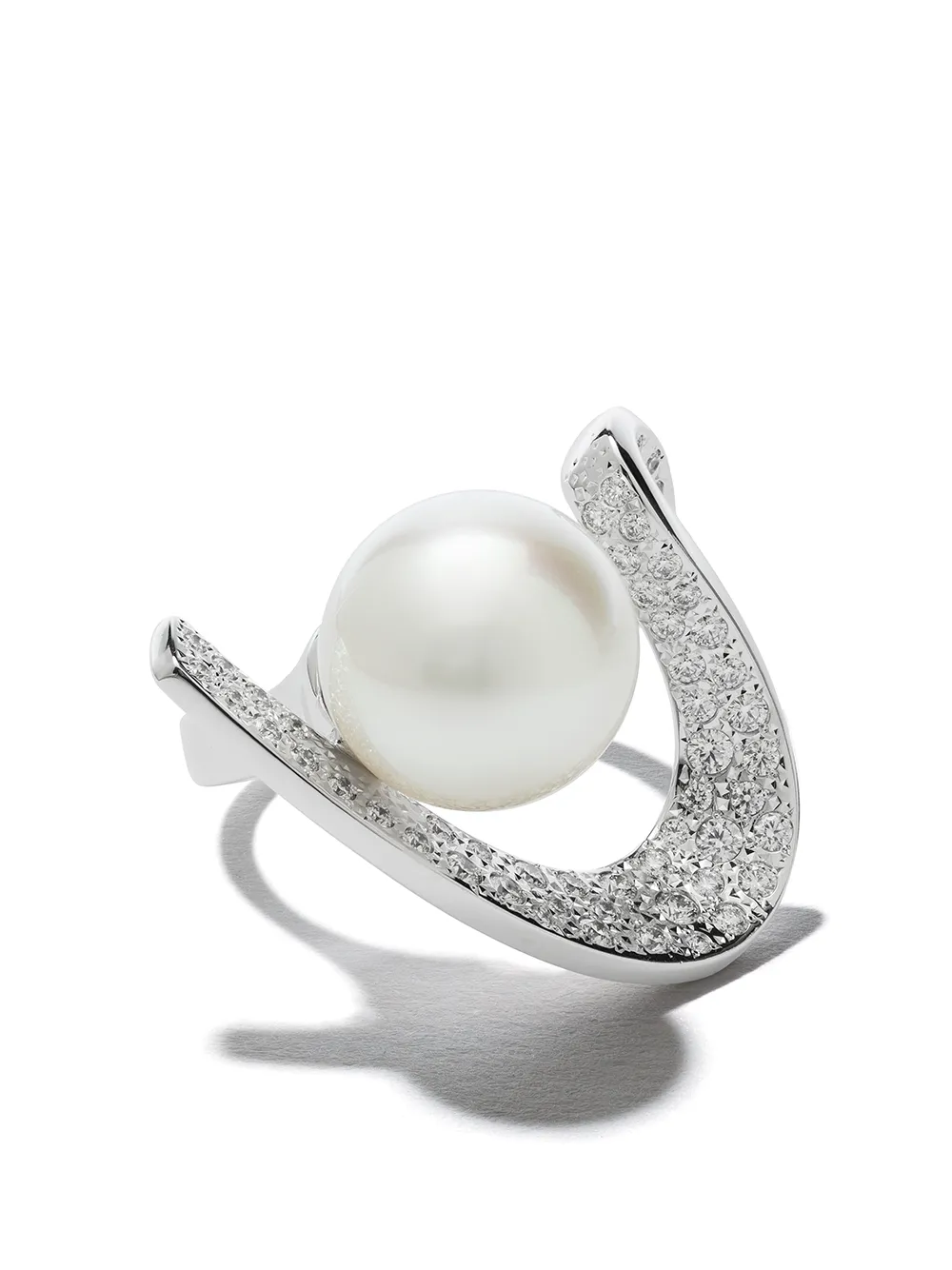 

TASAKI 18kt white gold TASAKI Atelier Cascade South Sea pearl and diamond ring - Silver