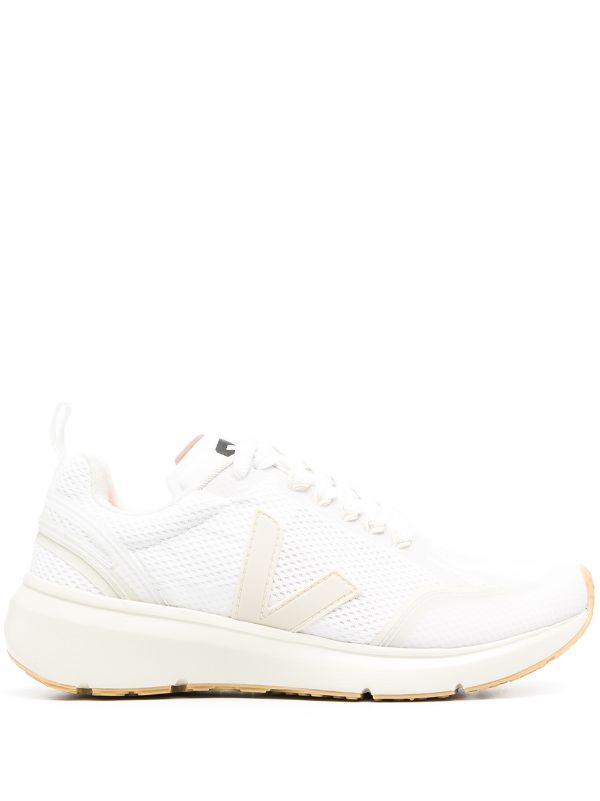 white chunky sole trainers