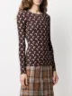 Marine Serre moon-print slim-fit top