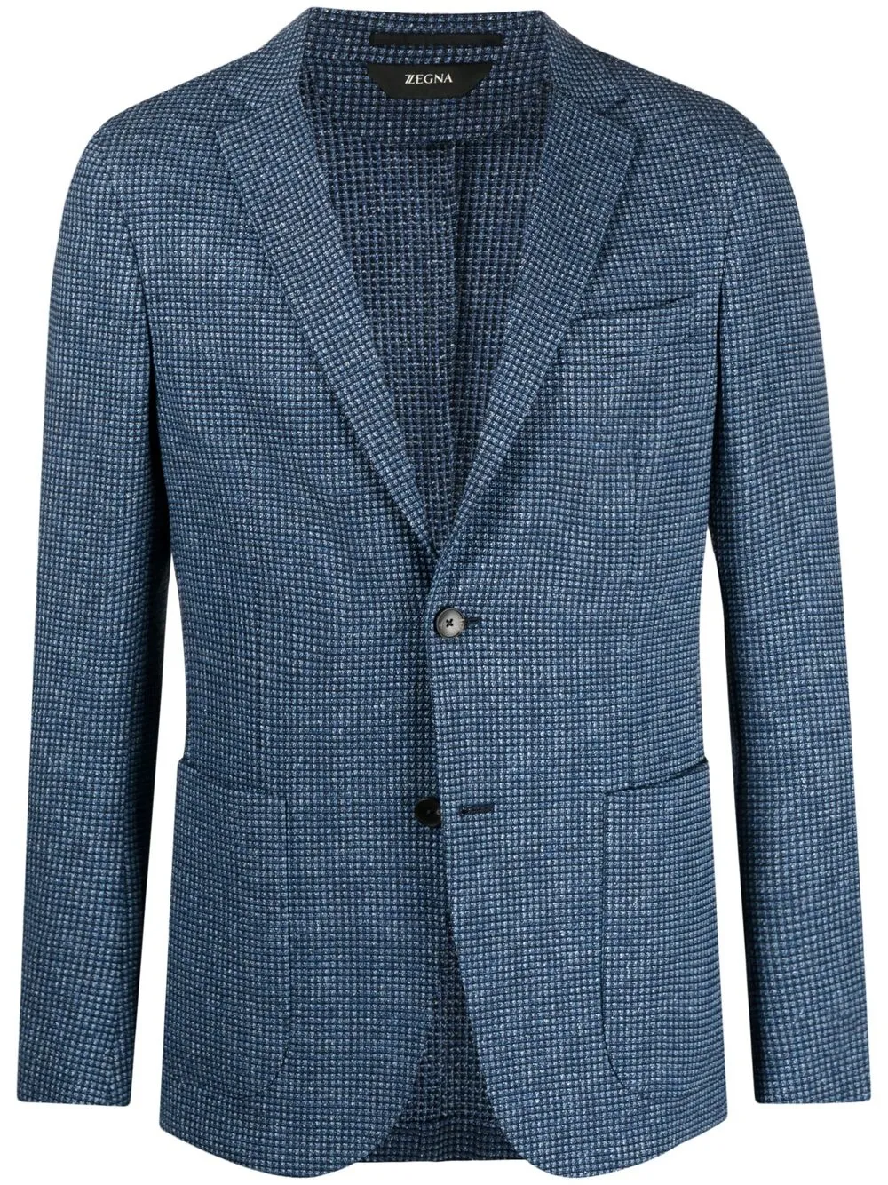 Z Zegna однобортный пиджак в клетку