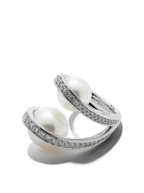 TASAKI 18kt white gold Aurora South Sea pearl and diamond ring