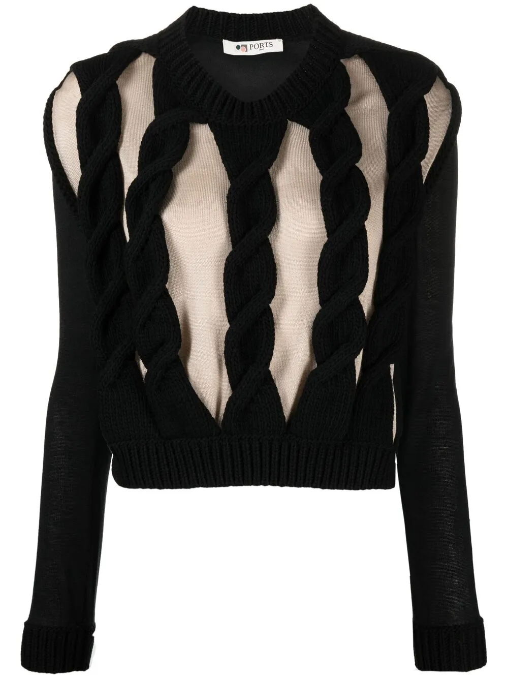 Ports 1961 джемпер фактурной вязки с вырезами 74528₽