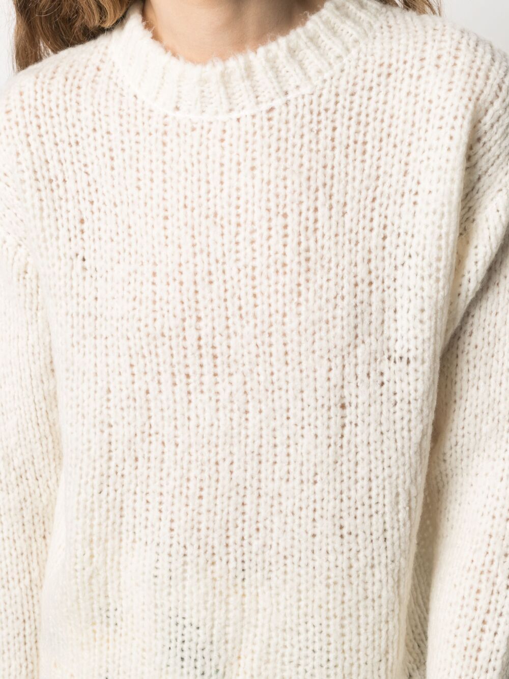 Shop Odeeh Chunky-knit Wool Jumper In Neutrals