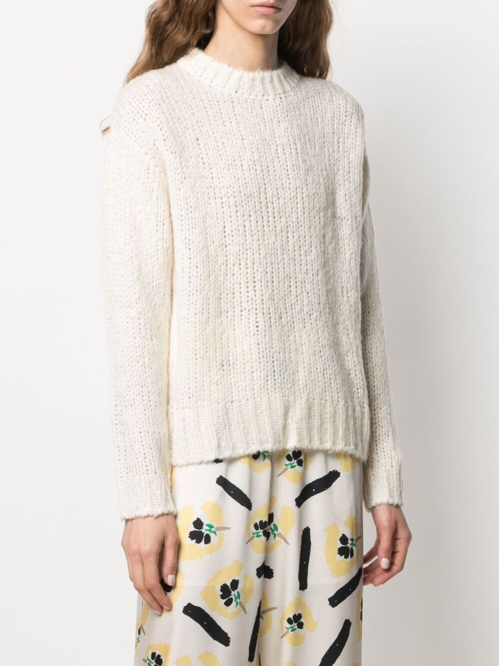 Shop Odeeh Chunky-knit Wool Jumper In Neutrals