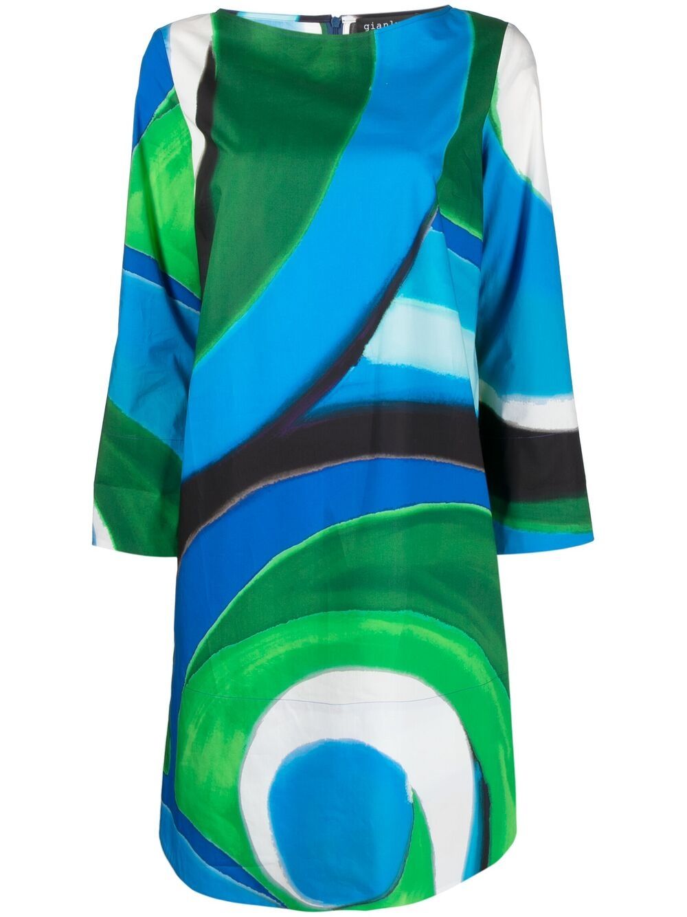 Gianluca Capannolo ABSTRACT-PRINT SHIFT DRESS
