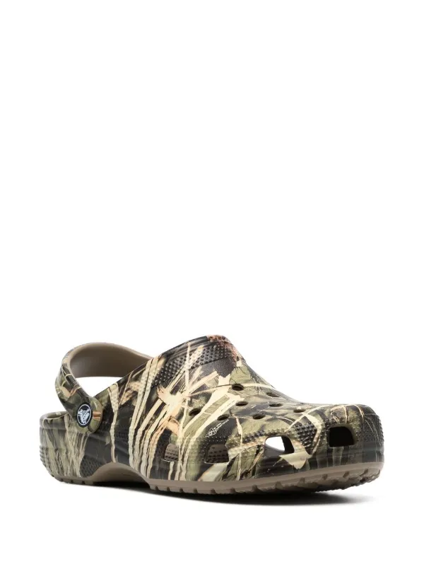 camo print crocs