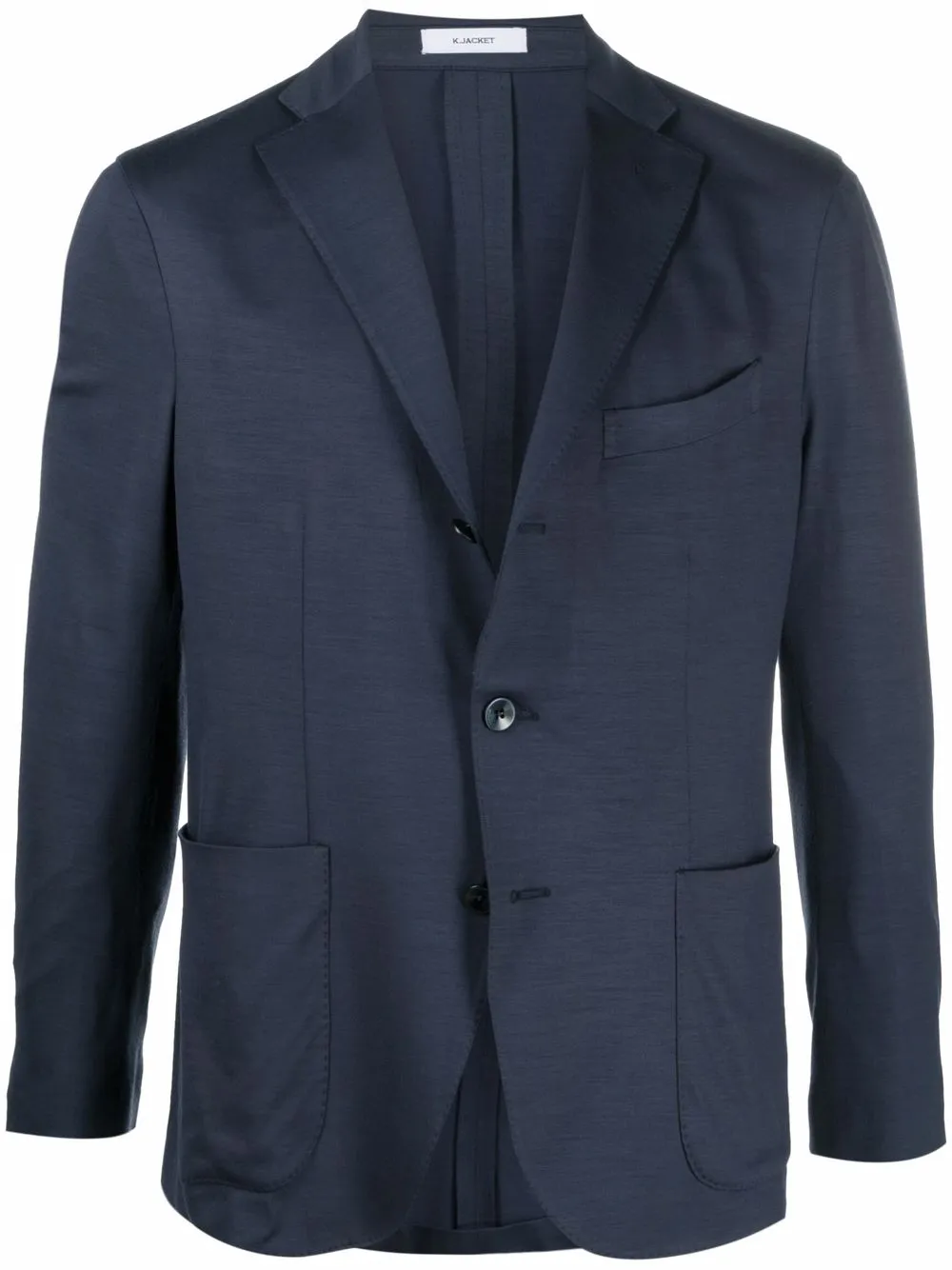 

Boglioli single-breasted virgin wool blazer - Blue