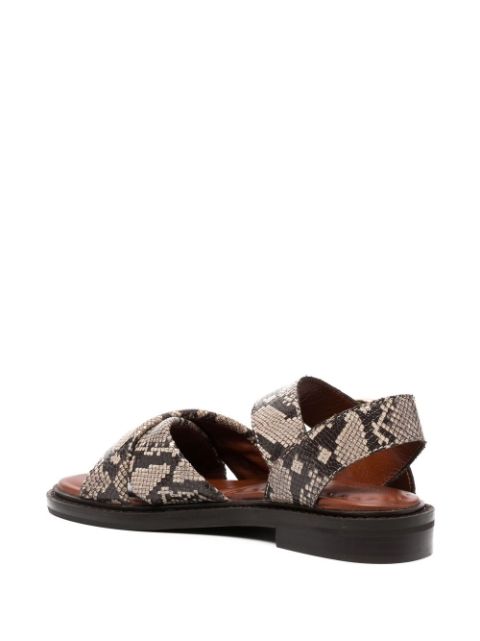 chloe snakeskin sandals