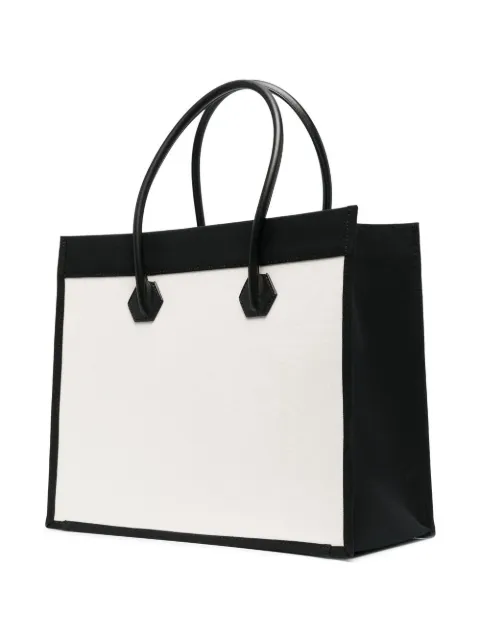 Borsa tote con stampa Farfetch Donna Accessori Borse Shopper e tote Bianco 