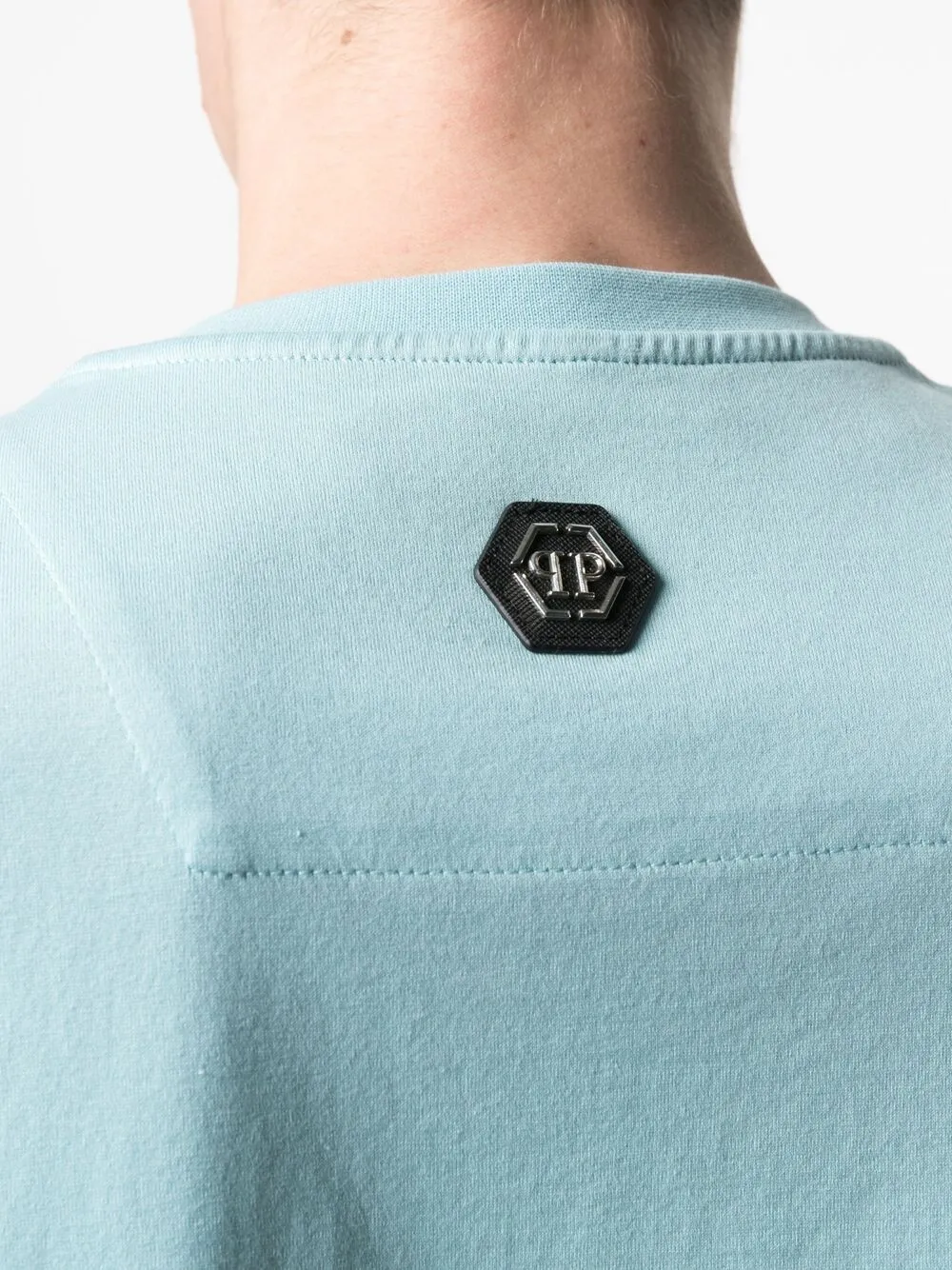 фото Philipp plein футболка с вышитым логотипом