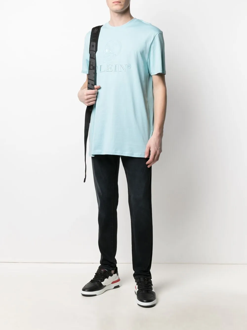 фото Philipp plein футболка с вышитым логотипом