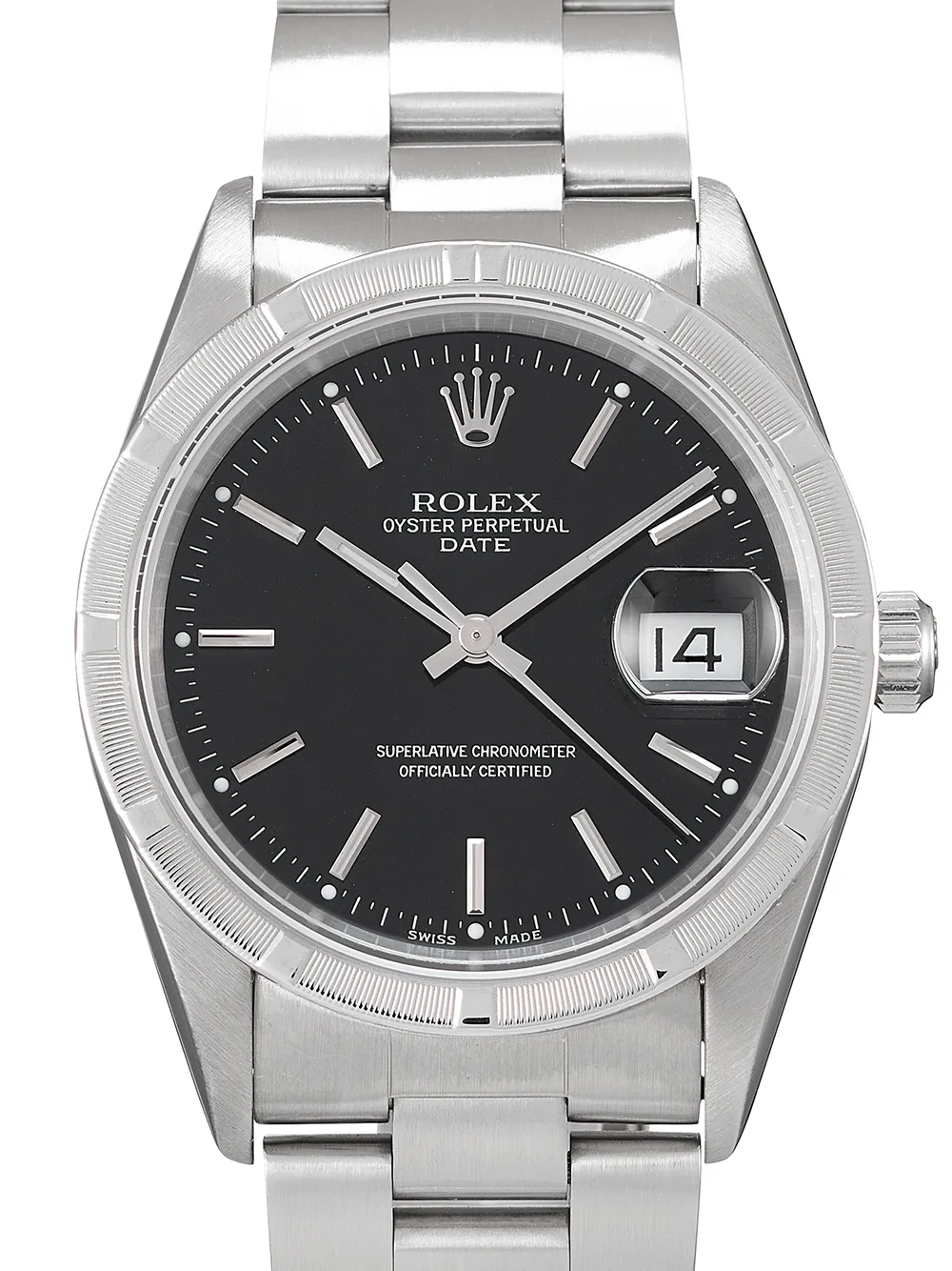 фото Rolex наручные часы oyster perpetual pre-owned 34 мм 2003-го года