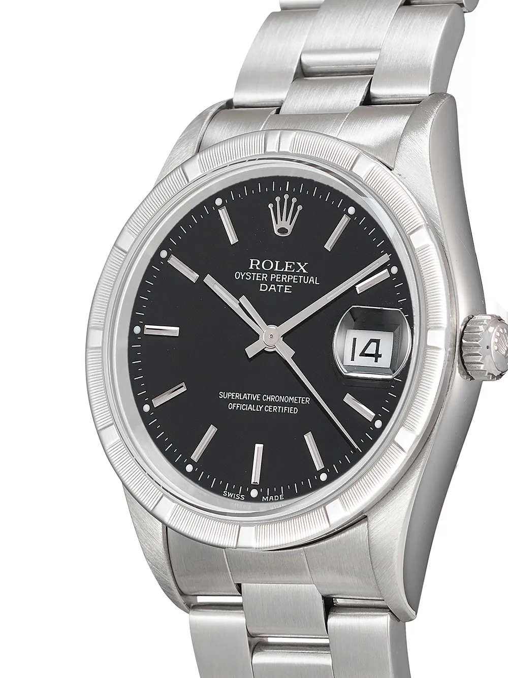 фото Rolex наручные часы oyster perpetual pre-owned 34 мм 2003-го года