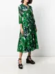 Samantha Sung Aster rubber plant print dress