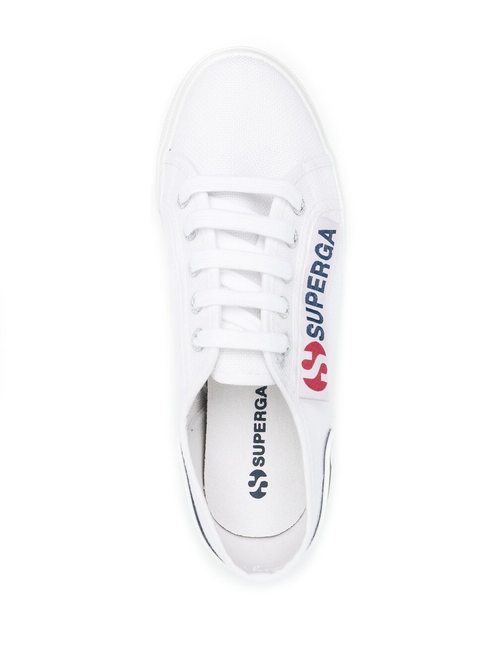 фото Superga logo-patch platform sneakers