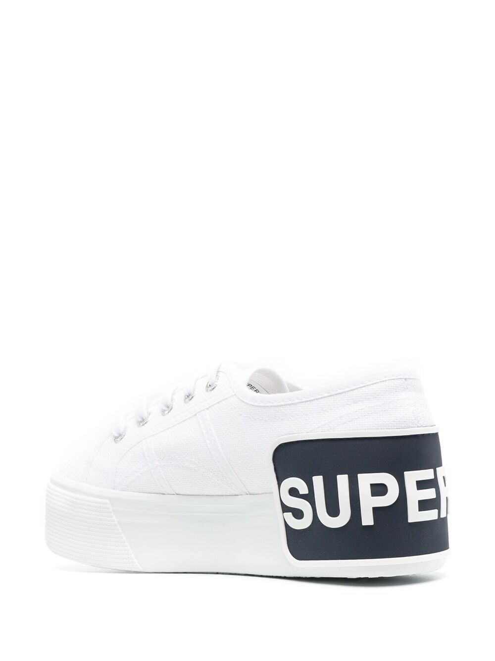 фото Superga logo-patch platform sneakers